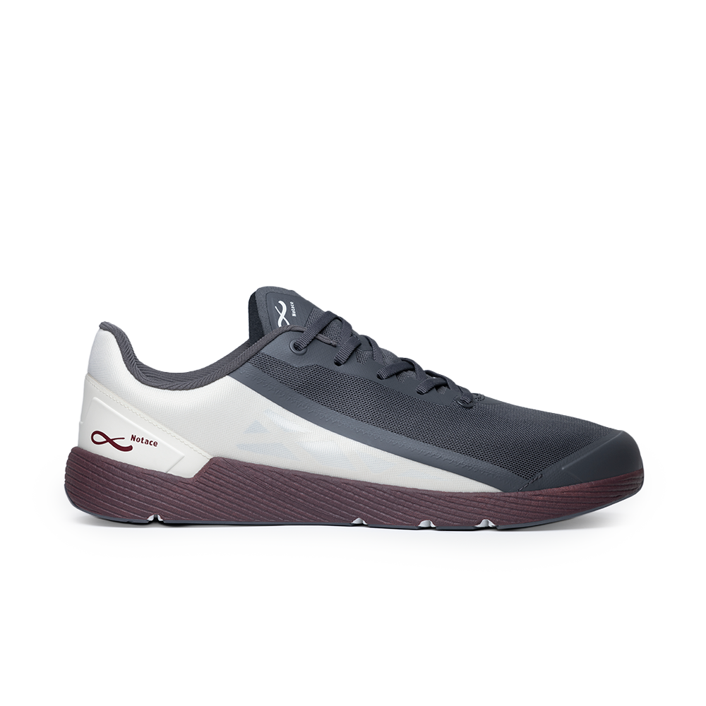 Michi 1 Womens Grey/Burgundy